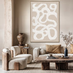 Load image into Gallery viewer, Original hand-painted abstract art, wabi-sabi strokes bring nature and calm into your space.

