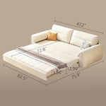 Load image into Gallery viewer, Convertible Sofa Bed Storage Drawer Soft Velvet Upholstery Solid Wood Frame
