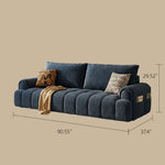 Load image into Gallery viewer, Modern Corduroy Convertible Sofa Bed Pull Out Sleeper Couch with Side Storage Pockets
