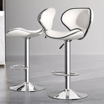 Load image into Gallery viewer, Modern Adjustable Swivel Bar Stool Upholstered Faux Leather Seat Height Adjustable 1 Piece
