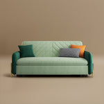 Load image into Gallery viewer, Sofa Bed Solid Wood Metal Frame Velvet Upholstery Storage Drawer Convertible
