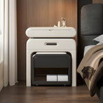 Load image into Gallery viewer, Modern Minimalist Vanity Desk with LED Mirror Storage Drawer Makeup Table Set with Upholstered Stool
