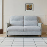 Load image into Gallery viewer, 66.9'' Modern Fabric Pull Out Sofa Bed with Mattress Convertible Sleeper Couch with Metal Frame Upholstered Loveseat
