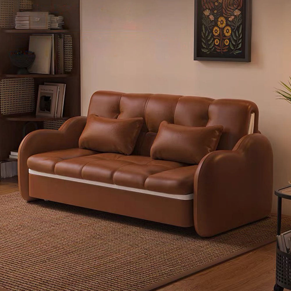 Modern Extendable Sofa Bed with Pull-Out Sleeping Platform