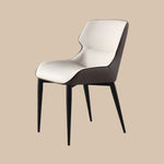 Load image into Gallery viewer, Set of 2 Modern Elegant Dining Chairs Premium Leather Upholstery with Sleek Metal Legs
