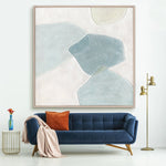 Load image into Gallery viewer, Soft aqua tones and abstract forms bring calm, balance, and timeless sophistication
