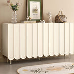 Load image into Gallery viewer, 62.9'' Modern White Shoe Cabinet with Large Storage Multi-Layer Entryway Organizer with Rounded Design

