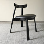 Load image into Gallery viewer, 2PCS Dining Chair Modern Solid Wood Structure PU Leather Upholstery Comfortable Seating
