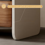 Load image into Gallery viewer, Sleek Modern Nightstand with Curved Edges Wooden Storage Drawer
