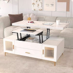 Load image into Gallery viewer, 47.2'' Modern Multifunctional Lift-Top Coffee Table with Storage Dual-Use Coffee &amp; Dining Table
