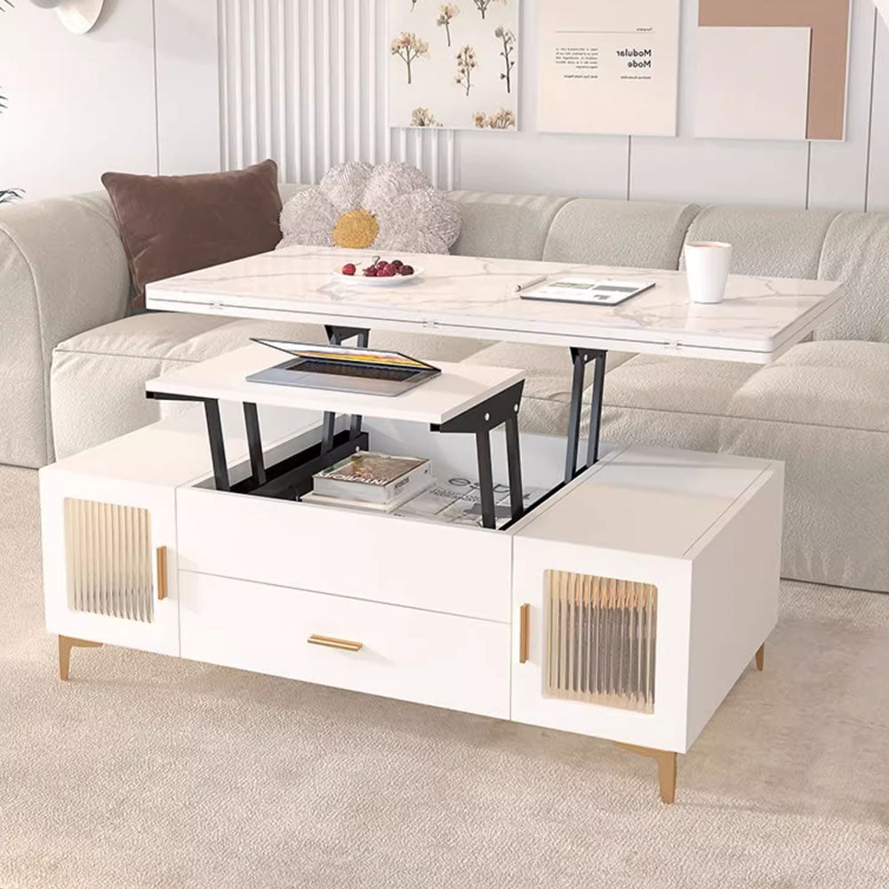 47.2'' Modern Multifunctional Lift-Top Coffee Table with Storage Dual-Use Coffee & Dining Table
