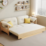 Load image into Gallery viewer, Sofa Bed with Storage Space Convertible Design Solid Wood Sponge Fabric
