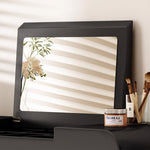 Load image into Gallery viewer, Modern Makeup Vanity Table Set with Mirror Stool &amp; Storage Cabinet
