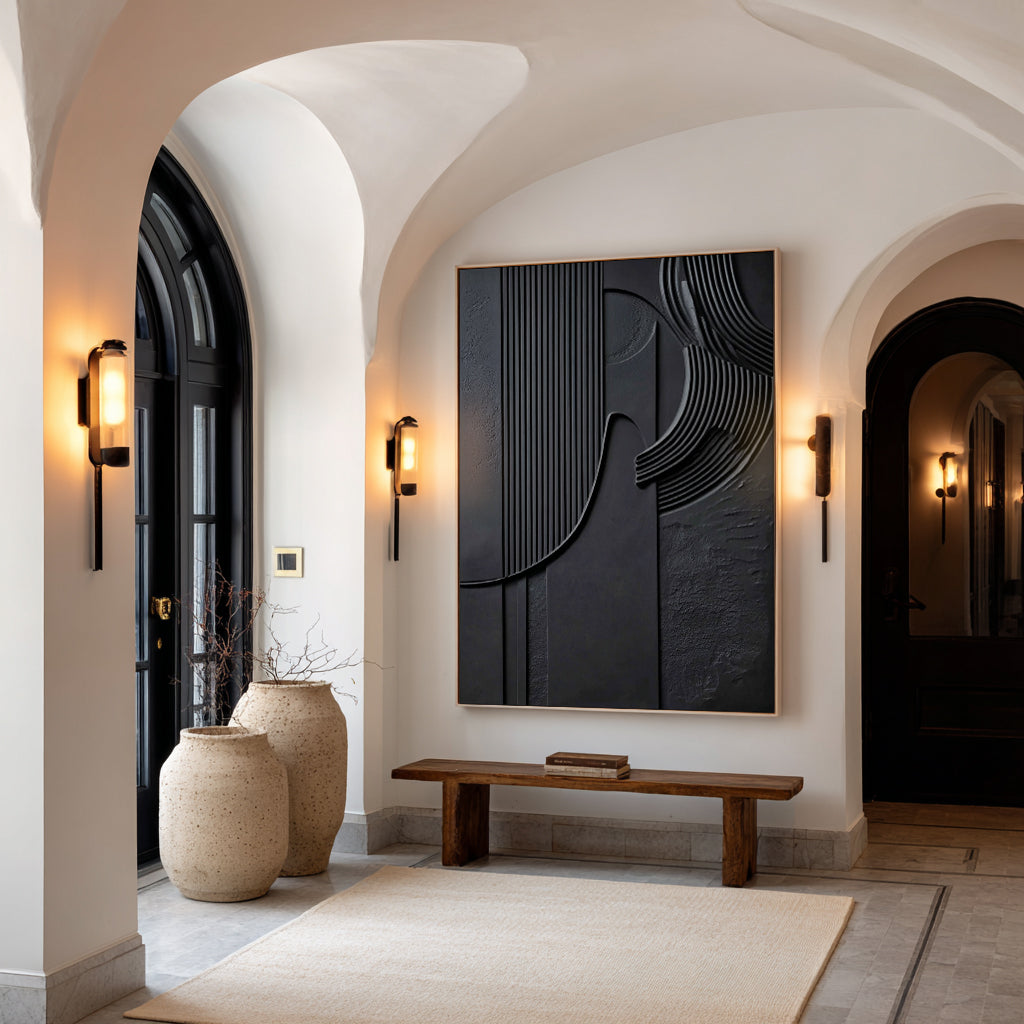Obsidian Flow Handmade Painting