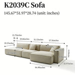 Load image into Gallery viewer, Modern Modular Washable Fabric Sectional Sofa
