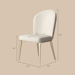 Load image into Gallery viewer, Set of 2 Luxurious White Dining Chairs with Gold Legs Modern Quilted Design for Stylish Home Décor
