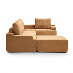 Load image into Gallery viewer, 124.8&quot; Modular Compressed Sofa Lightweight Corduroy Sectional Easy to Move for Multi-scene Use
