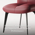 Load image into Gallery viewer, Modern Curved Leather Dining Chair 1-Piece Upholstered Accent Chair
