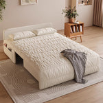 Load image into Gallery viewer, 62.99'' Modern Electric Sofa Bed with Remote Control Cat Scratch Resistant Fabric Convertible Sleeper Couch Loveseat
