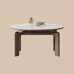Load image into Gallery viewer, 50.7" Versatile Transformable Dining Table in White and Wood
