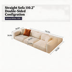 Load image into Gallery viewer, Modern Double-Sided Sectional Sofa in Skin-Friendly Cat-Scratch Fabric with Latex Support
