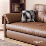 Load image into Gallery viewer, Contemporary Faux Leather Sofa Bed Sleeper Sofa with Hidden Storage &amp; Metal Frame
