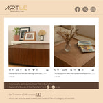 Load image into Gallery viewer, 35.1″ Coffee Table Solid Wood Minimalist Design with Hidden Storage
