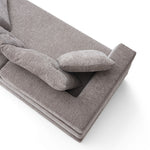 Load image into Gallery viewer, 70&#39;&#39;-78&#39;&#39;Convertible Sofa Bed Tufted Cushion Armrest Foldable Design in Grey Fabric Upholstery

