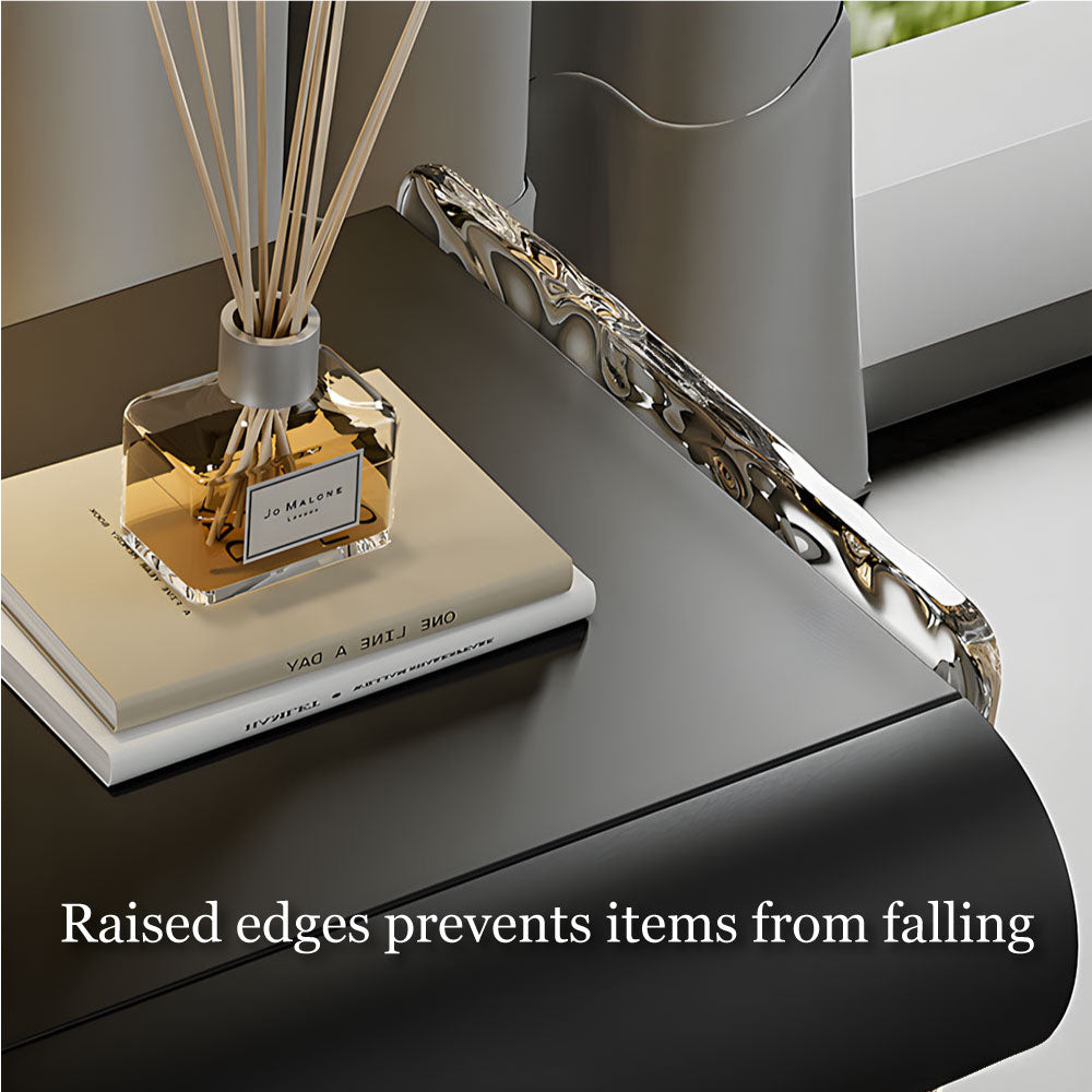 Modern Smart Nightstand Bedside Table with Ambient Lighting and Wireless Charging