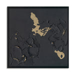 Load image into Gallery viewer, Handmade Abstract Wall Art – Black Textured Painting with Gold Accents
