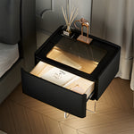 Load image into Gallery viewer, Smart Nightstand with Transparent Acrylic Legs and Motion Sensor LED Light
