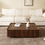 Load image into Gallery viewer, 35.1″ Coffee Table Solid Wood Minimalist Design with Hidden Storage
