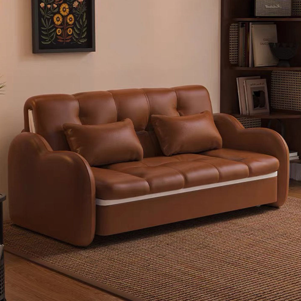 Modern Extendable Sofa Bed with Pull-Out Sleeping Platform