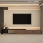 Load image into Gallery viewer, Extendable TV Stand with Storage Drawers Modern TV Console
