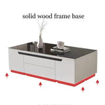 Load image into Gallery viewer, Modern Lift-Top Convertible Coffee Table with Storage &amp; Dining Function
