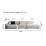 Load image into Gallery viewer, Modern Oversized Sectional Sofa with Deep Seat Chaise and Textured Upholstery
