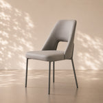 Load image into Gallery viewer, Ergonomic Hollow Back Microfiber Minimalist Kitchen Dining Side Chair 1 Piece
