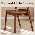Load image into Gallery viewer, Mid-Century Solid Wood Dining Chair with Curved Armrests 1 Piece
