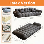 Load image into Gallery viewer, Modern Bubble Cushion Velvet Sofa Bed Convertible Deep Seat Sleeper
