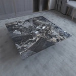 Load image into Gallery viewer, 23''/31''Minimalist Square Coffee Table Modern Marble-Texture Centerpiece
