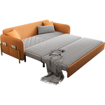 Load image into Gallery viewer, Sofa Bed Solid Wood Metal Frame Velvet Fabric Modern Convertible
