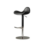 Load image into Gallery viewer, 1-Piece Modern Adjustable Swivel Bar Stool with Faux Leather Seat Chrome Base
