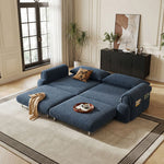 Load image into Gallery viewer, Modern Corduroy Convertible Sofa Bed Pull Out Sleeper Couch with Side Storage Pockets
