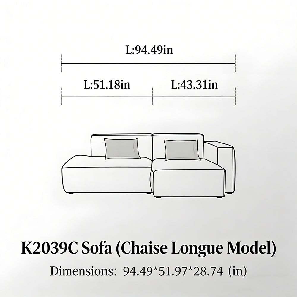 Modern Modular Washable Fabric Sectional Sofa