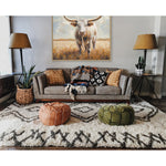 Load image into Gallery viewer, Handmade Rustic Wall Art – Realistic Longhorn Bull Painting for Farmhouse Decor
