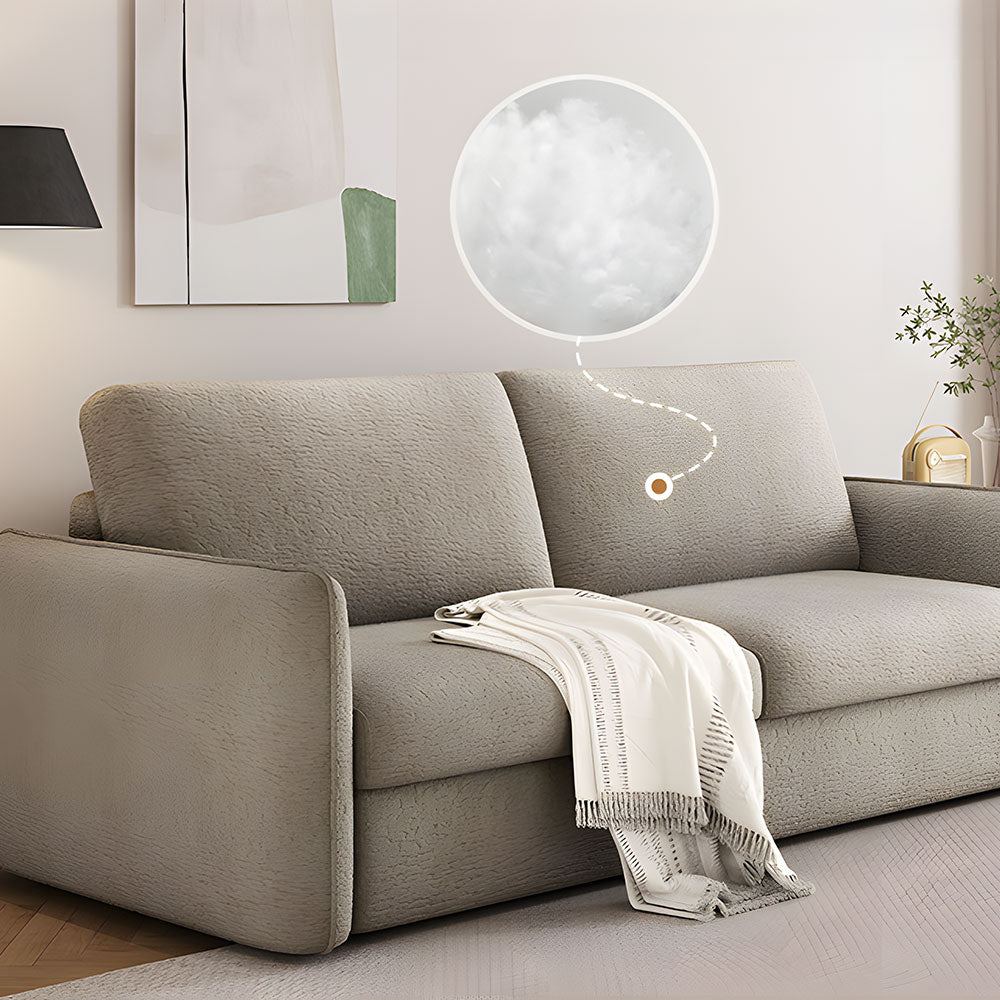 Modern Sofa Bed with 3.9-Inch Thick Foam Mattress