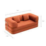 Load image into Gallery viewer, Compressed Sofa Bed Space-Saving Metal Frame Design Stylish
