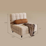Load image into Gallery viewer, 35.4'' Foldable Lounge Sofa Bed Corduroy Fabric Space saving Design Cozy Comfort
