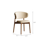 Load image into Gallery viewer, 2PCS Dining Chair Modern Ash Wood Frame Curved Backrest
