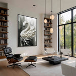 Load image into Gallery viewer, Handcrafted Painting The Swan&#39;s Dance Wall Decor
